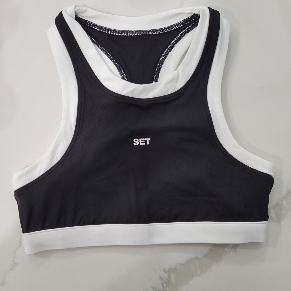 SET Active Women's Sportbody High Neck Sports Bra - Size Large